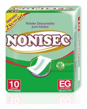 NONISEC PAÑAL ADULTO XG x 10u